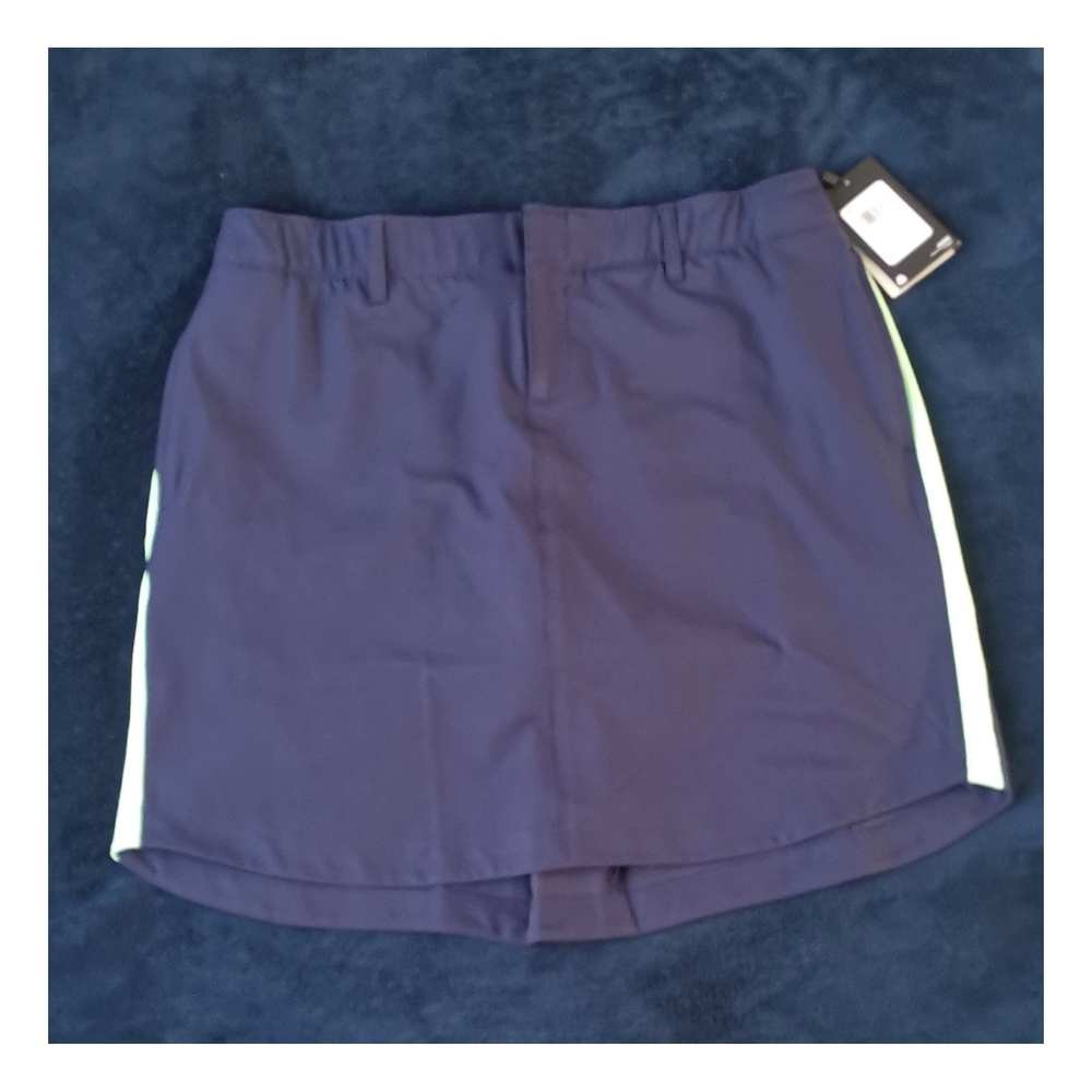 Under Armour Women's Drive Woven Skort (Midnight Navy/Matrix Green) size:10